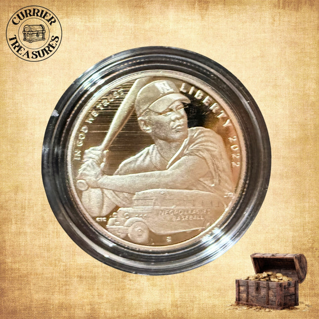 2022 S Negro Leagues Baseball Clad Half Dollar PROOF Coin with Box and COA