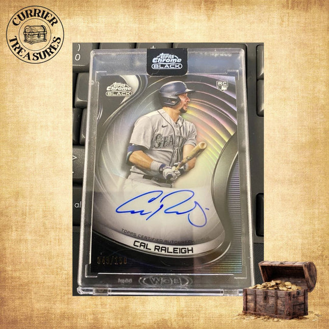 2022 Topps Chrome Black Rookie - Autographs Cal Raleigh #CBA-CR (AU, RC) /150