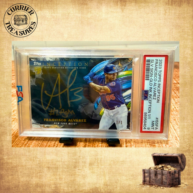 2023 Topps Inception Francisco Alvarez RC Silver Signings Inscription #LFGM 1/1 PSA 9