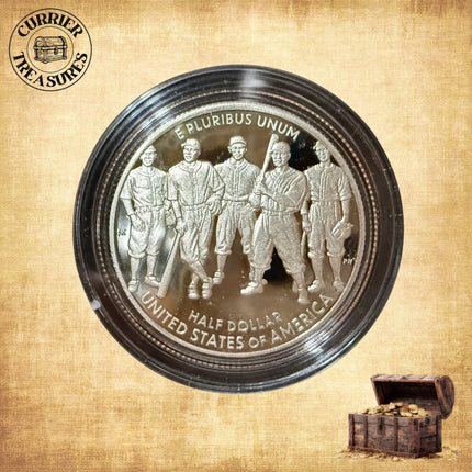 2022 S Negro Leagues Baseball Clad Half Dollar PROOF Coin with Box and COA