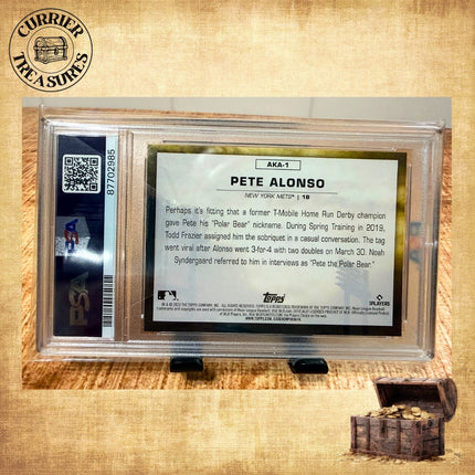2023 Topps Pete Alonso Also Known As Polar Bear “AKA” #AKA1 PSA 10