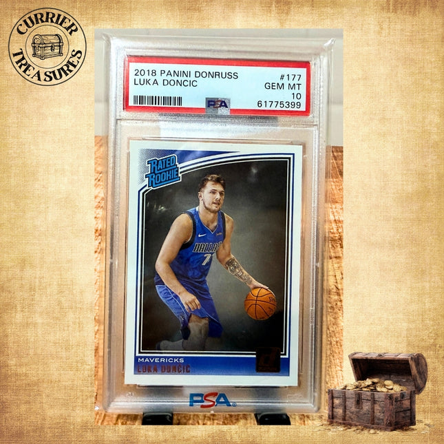 2018 Panini Donruss - Rated Rookies Luka Dončić Doncic PSA 10 #177 (RC)