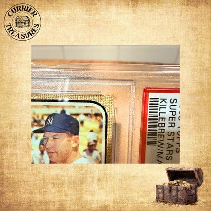 1968 Topps Super Stars Killebrew/Mays/Mantle PSA 7